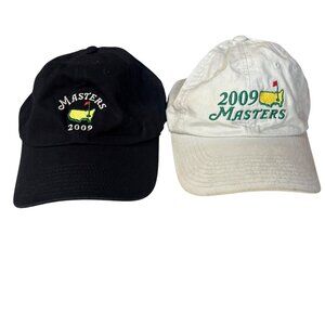 2009 Masters Tournament Hats Black & White Adjustable Strap American Needle Cott